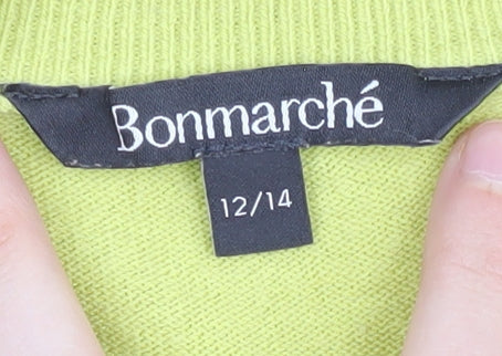 Bonmarché Women's Yellow Pullover Jumper Size 12/14