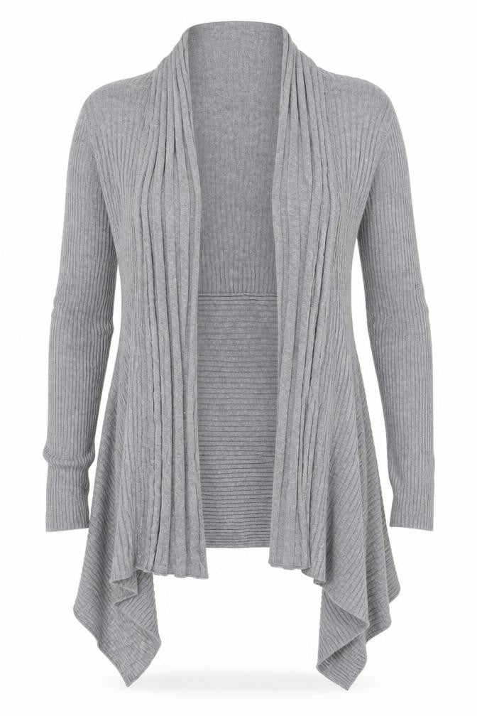 Marks & Spencer Grey Women's Open Front Cardigan Size 10