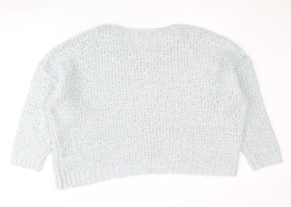 Next Women's Blue Cable-Knit Pullover Jumper XL