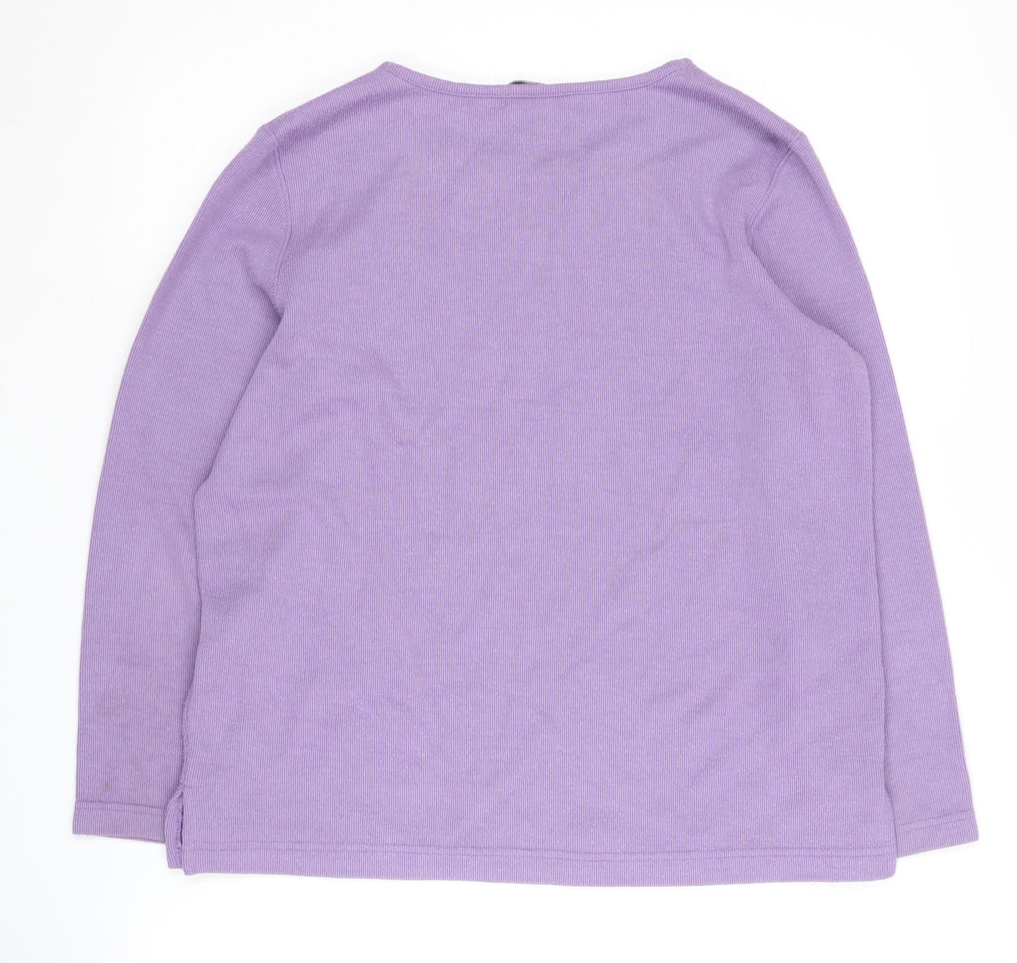 Bm Collection Women Purple Embroidered Jumper S