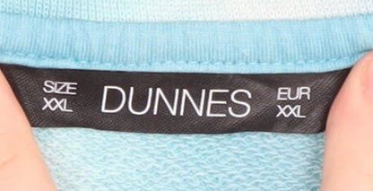 Additional view of Dunnes Women's Blue Tie-Dye Pullover Sweatshirt 2XL