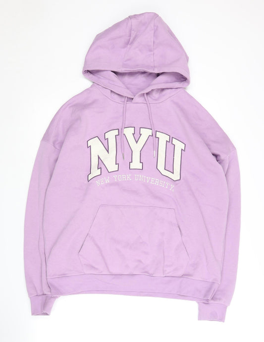 NYU Unisex Adults Purple Pullover Hoodie S