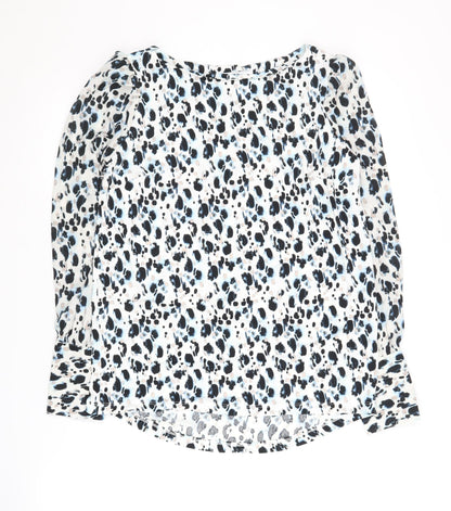 Next Women's Multicoloured Animal Print Blouse Size 6