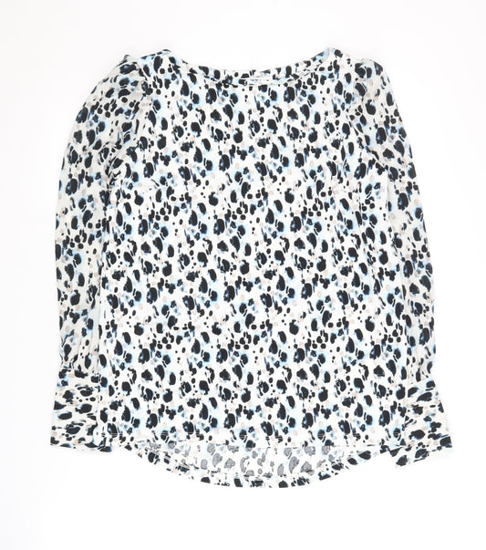 Next Women's Multicoloured Animal Print Blouse Size 6