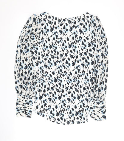Next Women's Multicoloured Animal Print Blouse Size 6