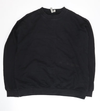 Additional front view of ASOS Women's Black Pullover Sweatshirt, size 14