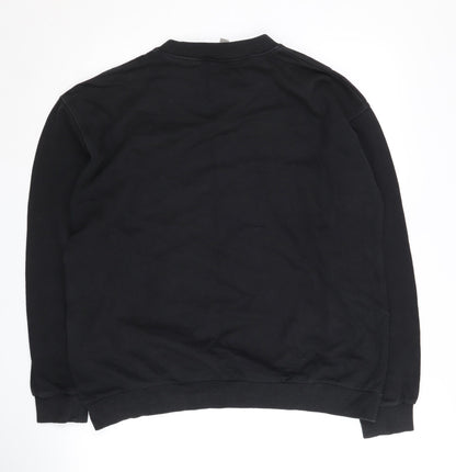 Back view of ASOS Women's Black Pullover Sweatshirt, size 14