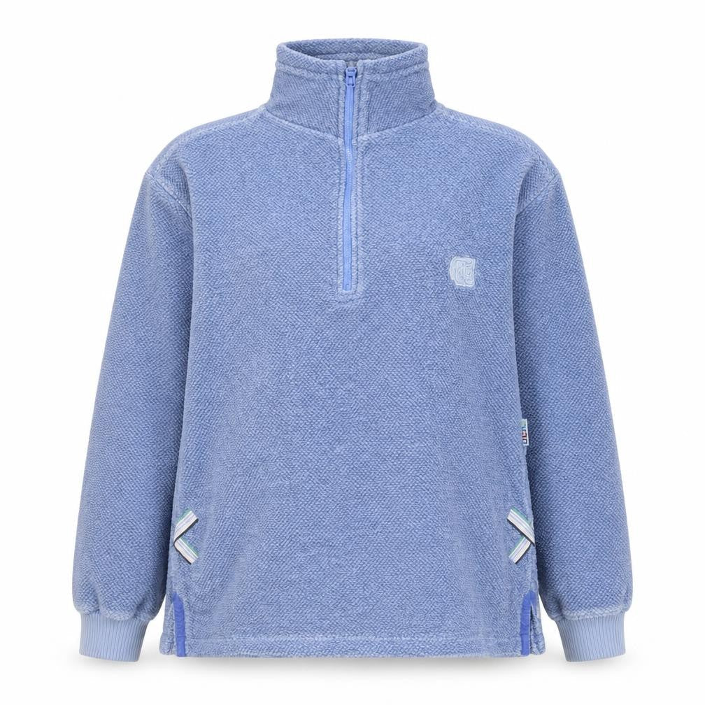 Deal Unisex Blue Pullover Sweatshirt L 1/4 Zip