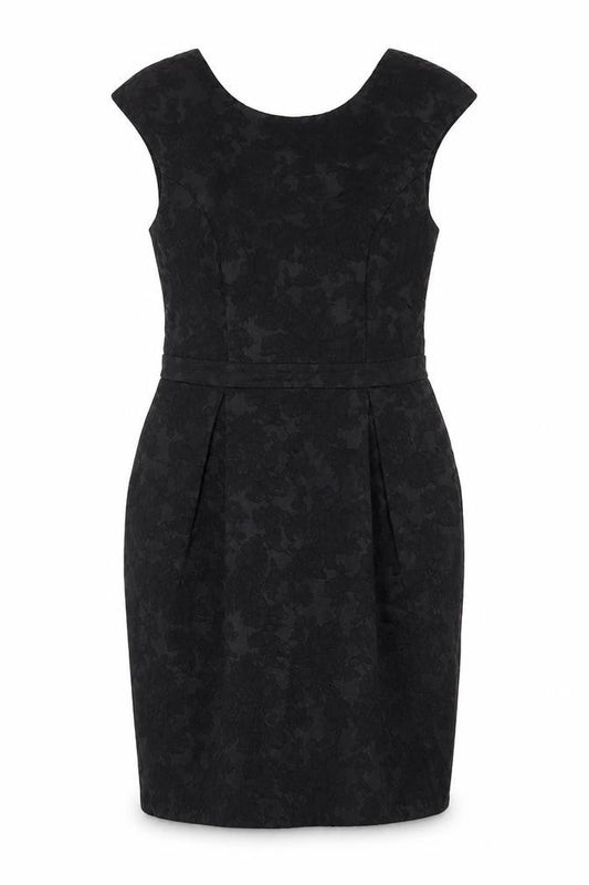 River Island Women's Black Dress Size 8 with Zip Closure