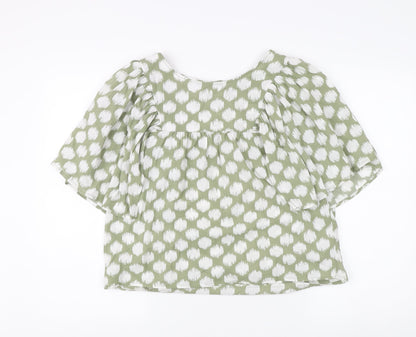 Marks & Spencer Women's Green Blouse UK 8