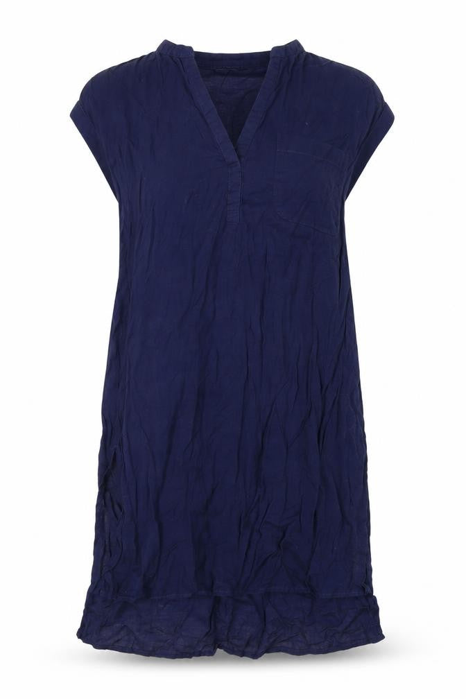 Marks & Spencer Women's Blue V-Neck Top Size 8