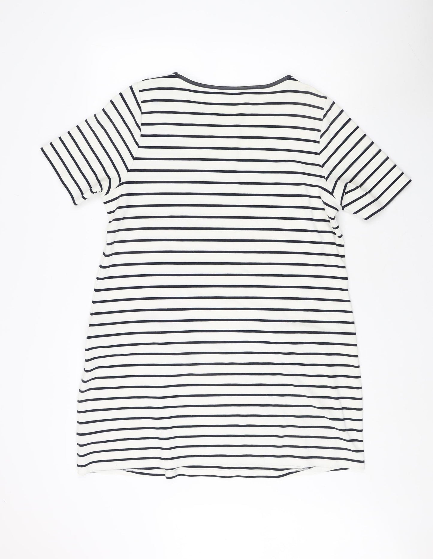 Red Herring Women's Multicoloured Striped T-Shirt Dress 16