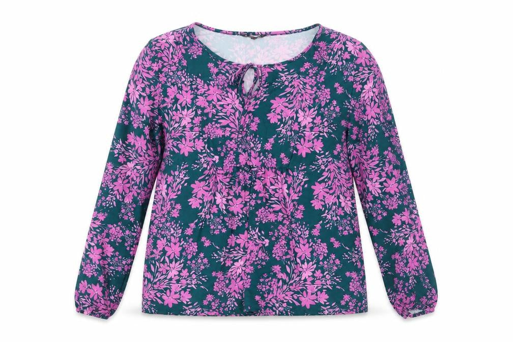 Bonmarché Women's Multicoloured Floral Tunic Blouse Size 14