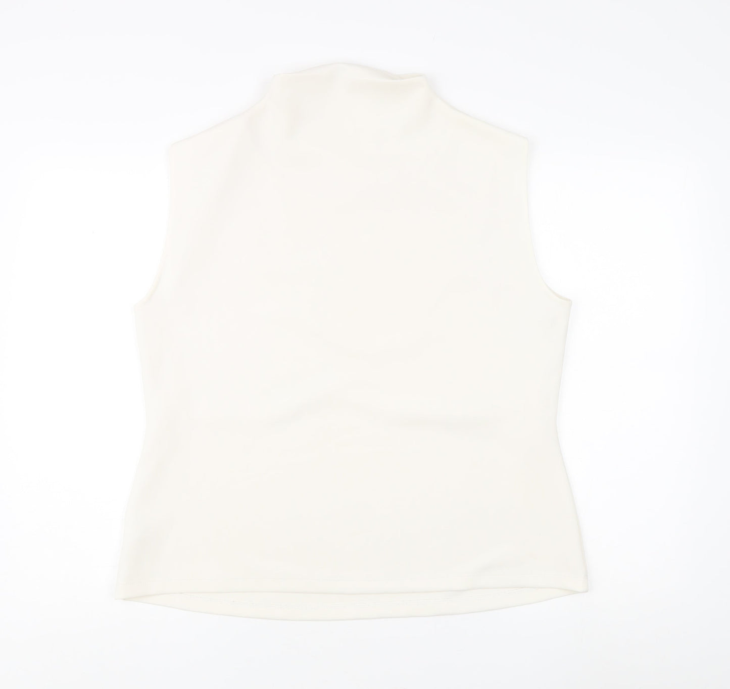 ASOS Curve Women's White Sleeveless High Neck Top