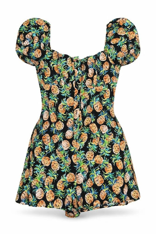 Bershka Women's Multicoloured Floral Playsuit Size 12