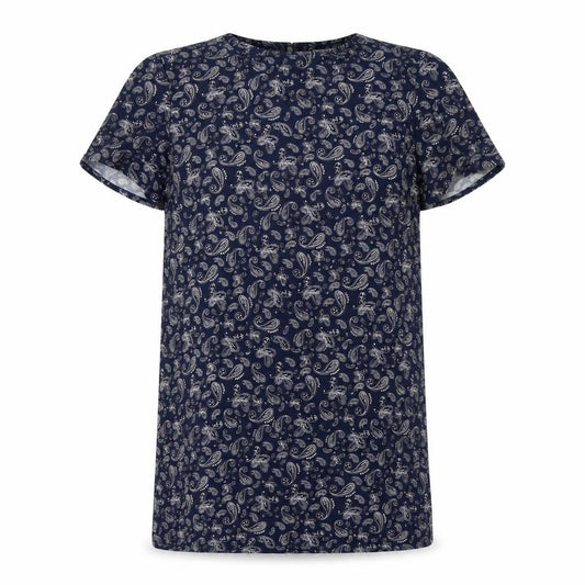 Mango Women's Blue Paisley Dress Size S