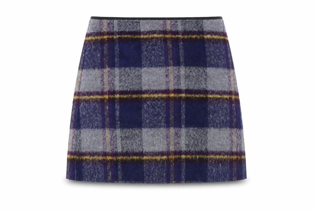 Marks & Spencer Women's Multicoloured Knee Length Plaid Skirt