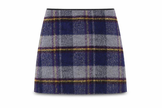 Marks & Spencer Women's Multicoloured Knee Length Plaid Skirt