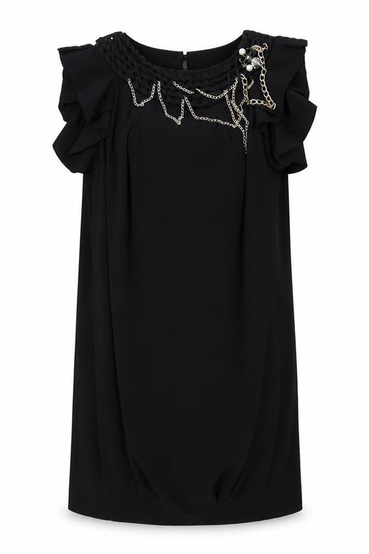 River Island Women's Black Shift Dress Size 8