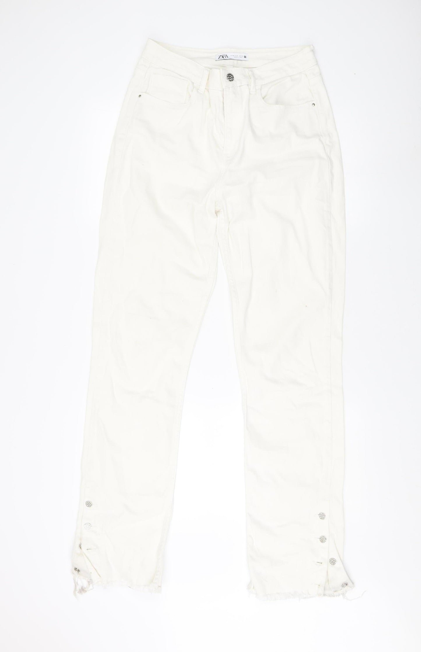 Zara Women's White Jeans Size 12