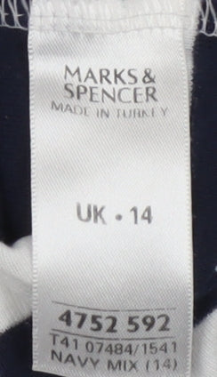 Marks and Spencer Women’s Striped T-Shirt UK 14