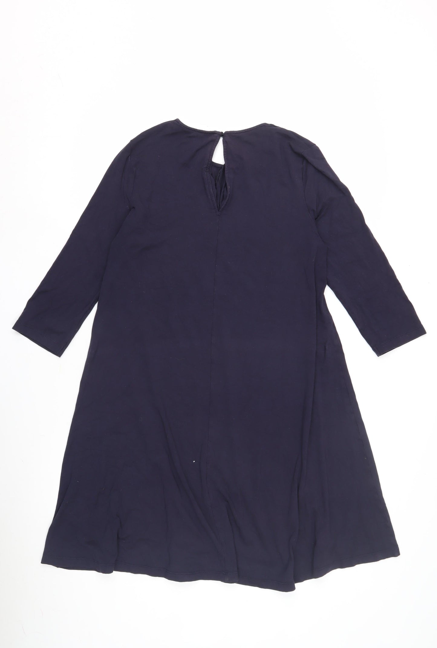 Marks and Spencer Women Navy 3/4 Sleeve Dress