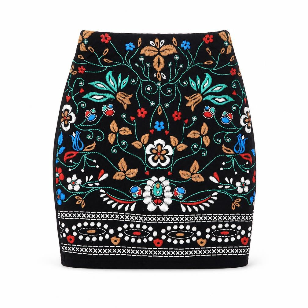 PrettyLittleThing Women's Multicoloured Floral Skirt