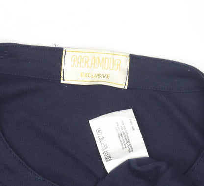 Paramour Women's Blue Studded T-Shirt One Size