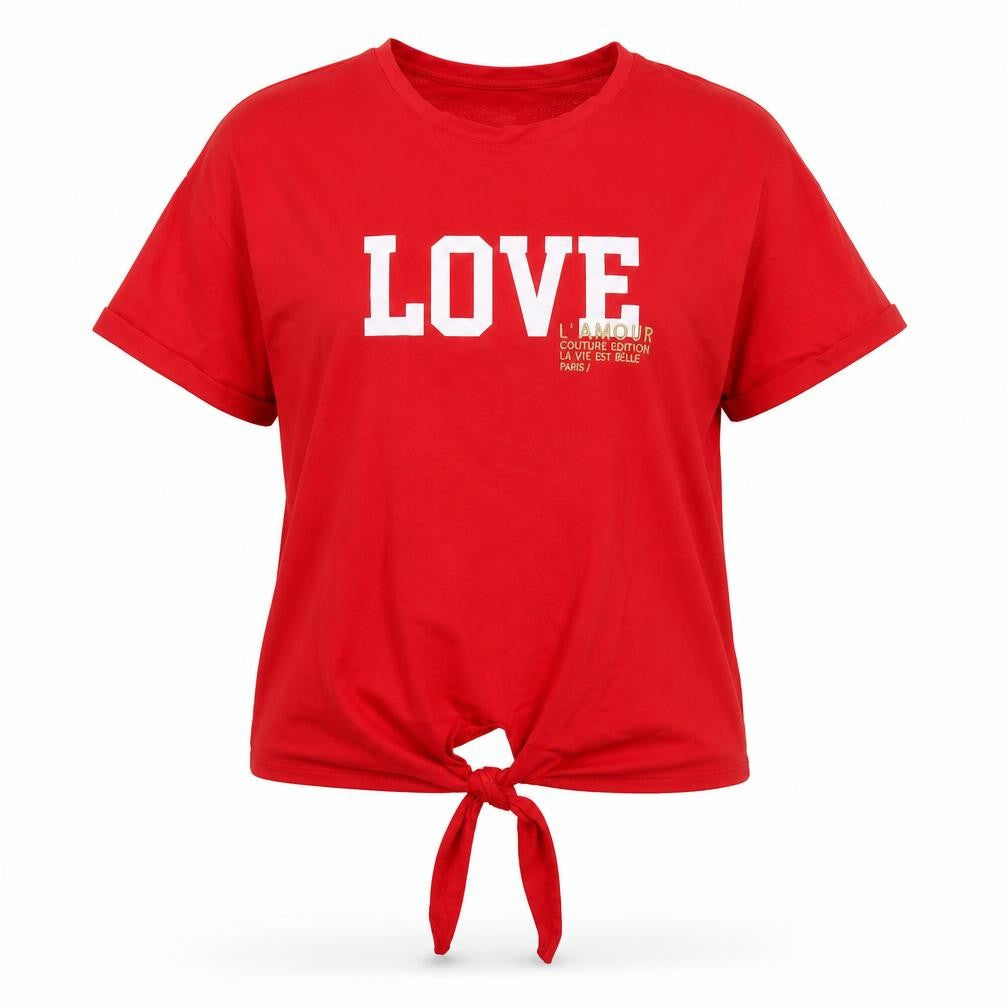 Select Women's Red T-Shirt L - Crew Neck, Casual Style