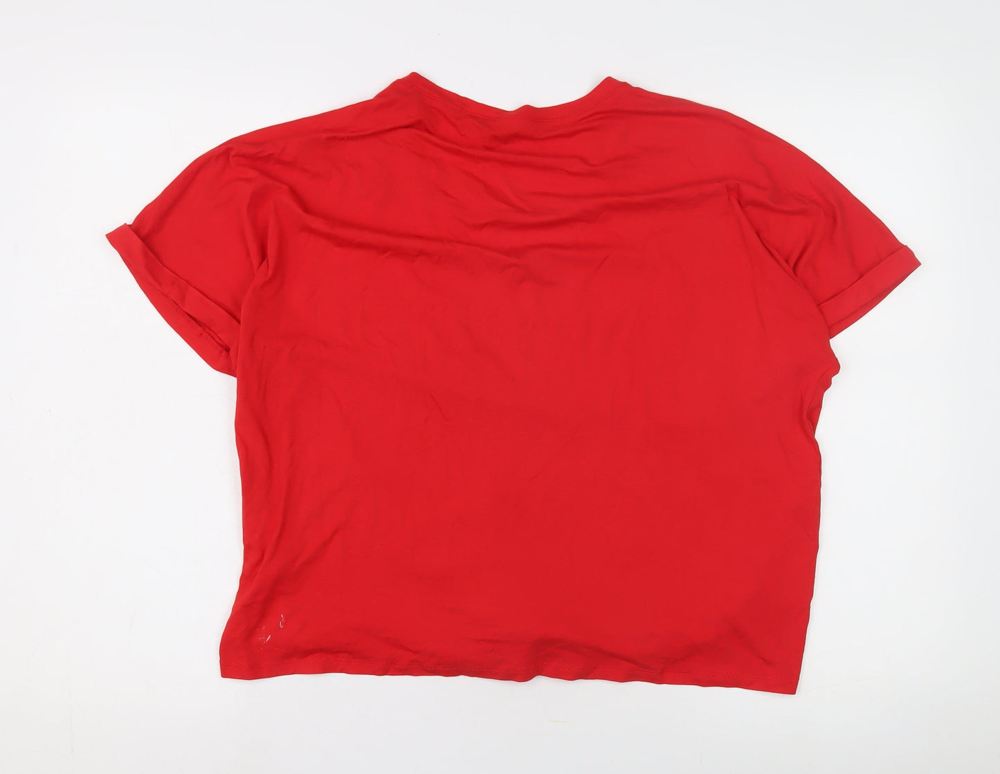 Select Women's Red T-Shirt L - Crew Neck, Casual Style