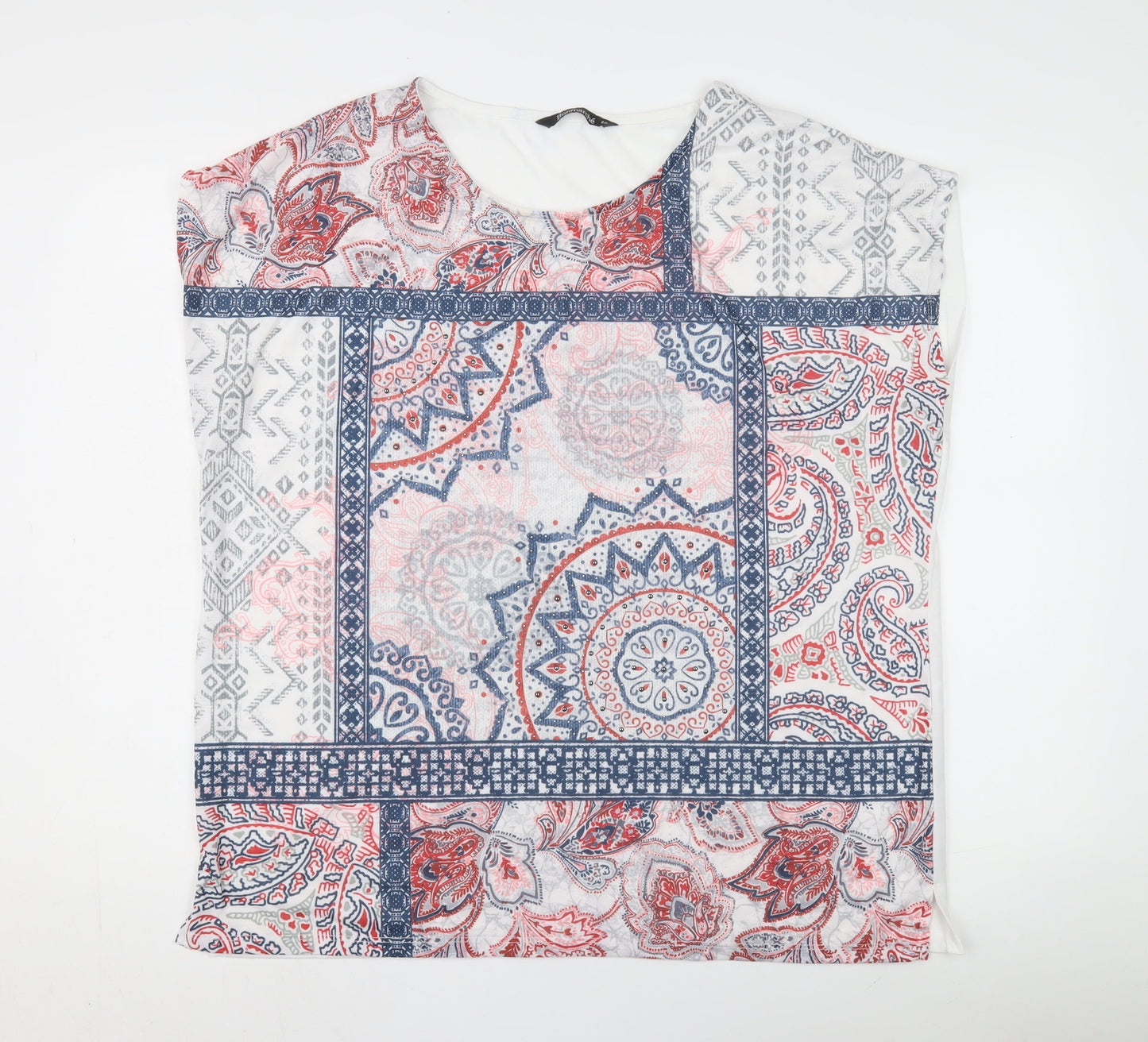 Bonmarché Women's Multicoloured Paisley T-Shirt Size 20