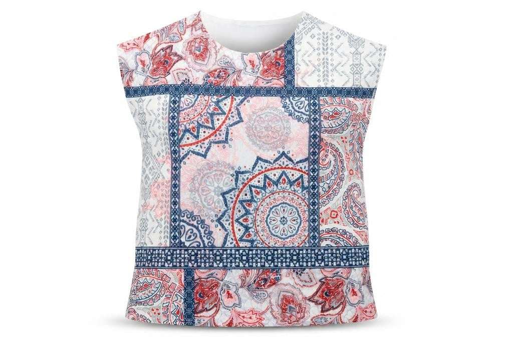 Bonmarché Women's Multicoloured Paisley T-Shirt Size 20