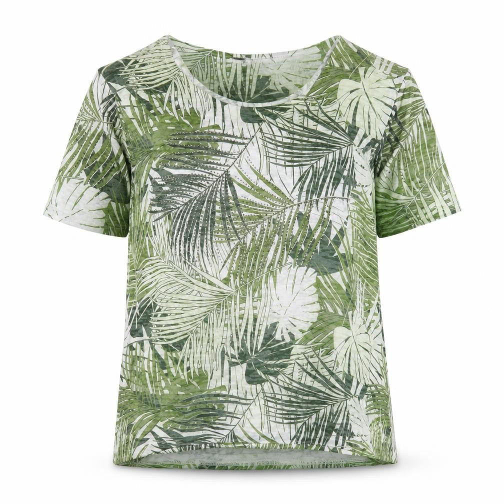Claudia.C Women's Multicoloured Floral T-Shirt M