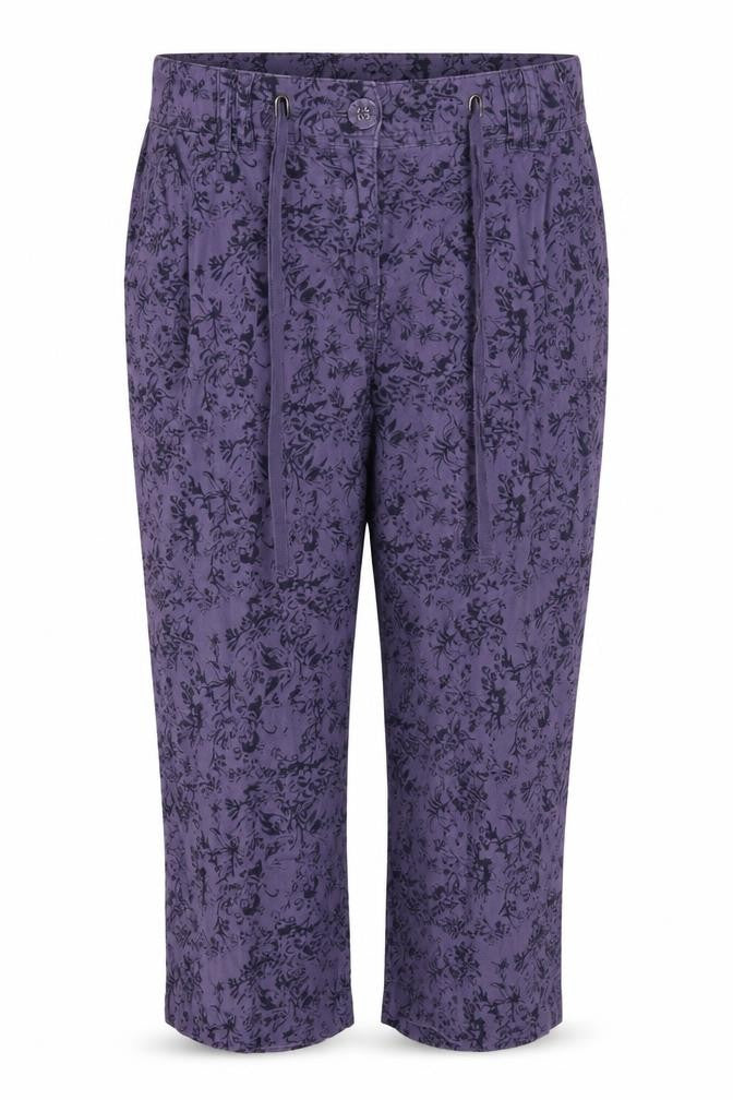 BHS Purple Floral Women's Trousers Size 10