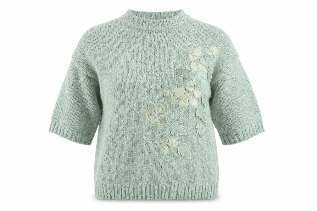 Antique Gold Collection Women's Green Pullover Jumper