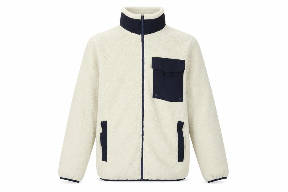 Livery Men's White Mid-Length Basic Jacket M