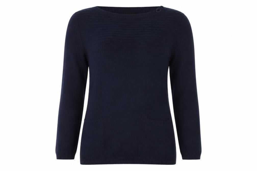 M&Co Women's Blue Jumper Size 14 Long Sleeve