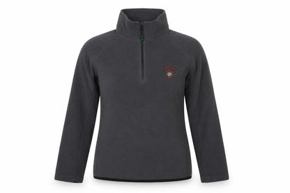 Grey Womens Fleece Sweatshirt L Casual 1/2 Zip