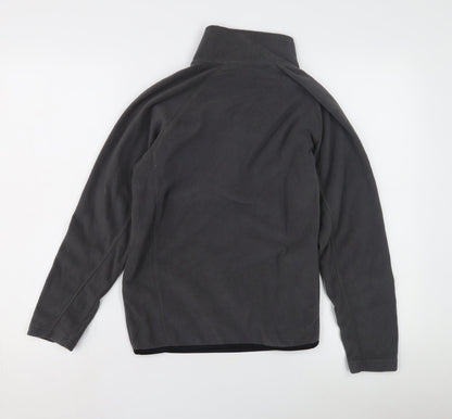 Grey Womens Fleece Sweatshirt L Casual 1/2 Zip