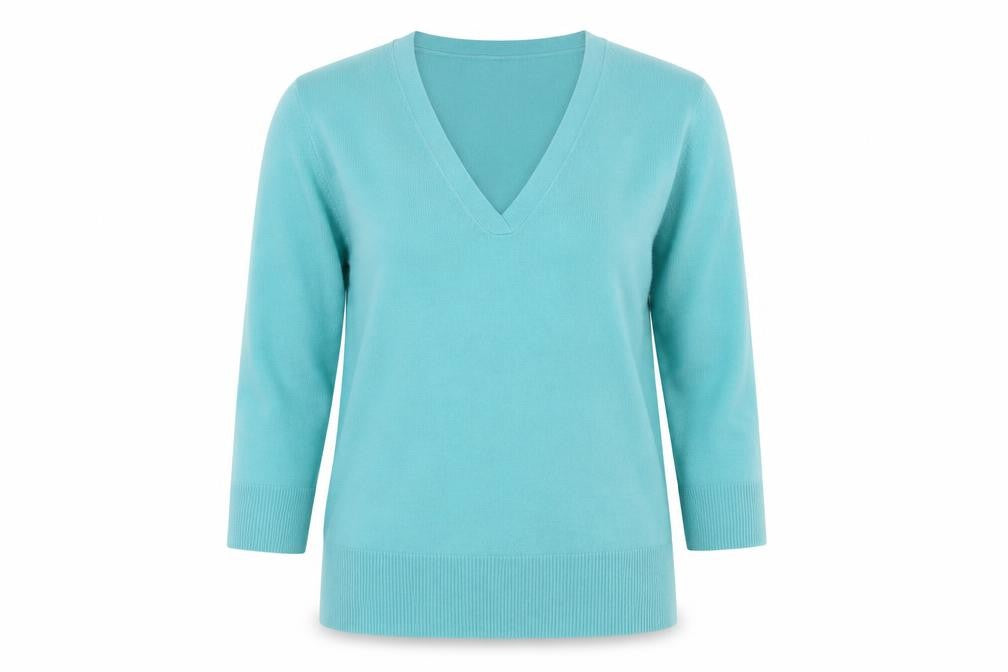 M&Co Women's Blue Pullover Jumper, Size S