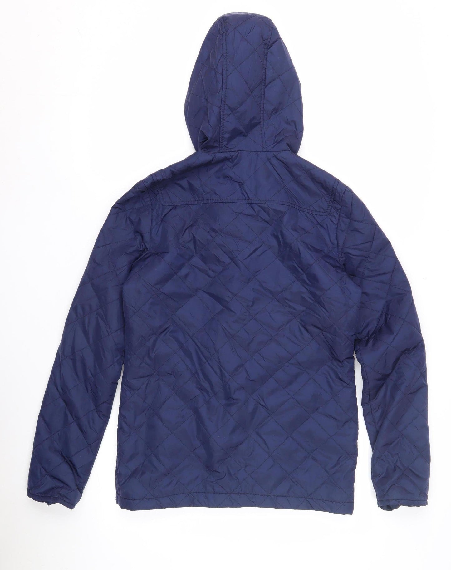 Oasis Women's Blue Quilted Jacket Size 8