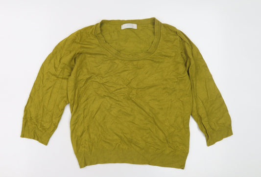 Marks and Spencer Womens Green 3/4 Sleeve Jumper
