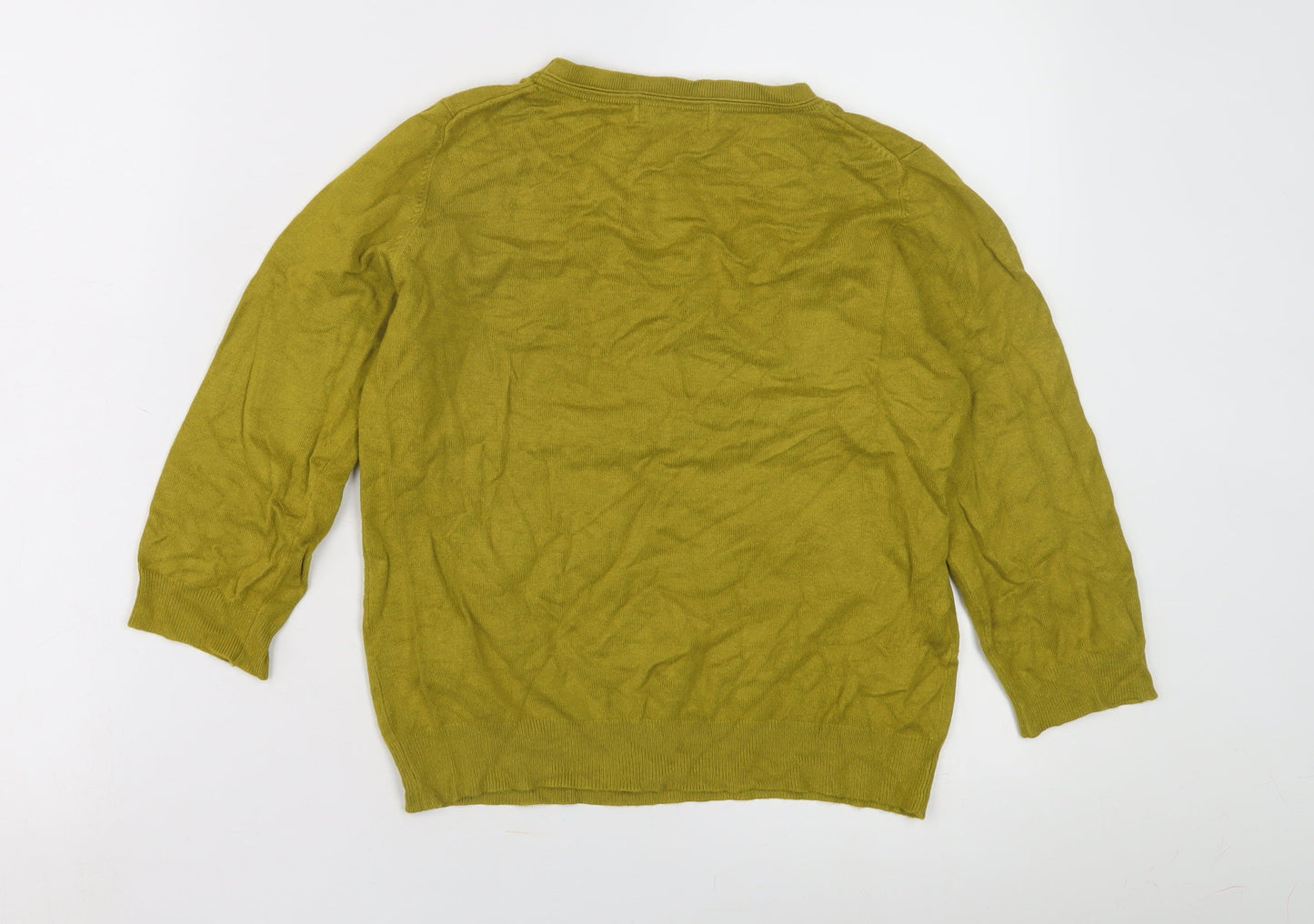 Marks and Spencer Womens Green 3/4 Sleeve Jumper