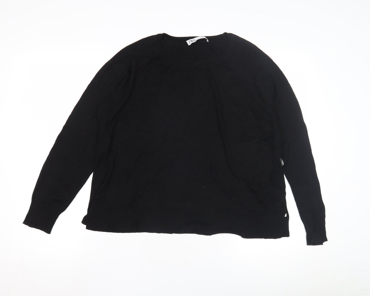Zara Women's Black Pullover Jumper L