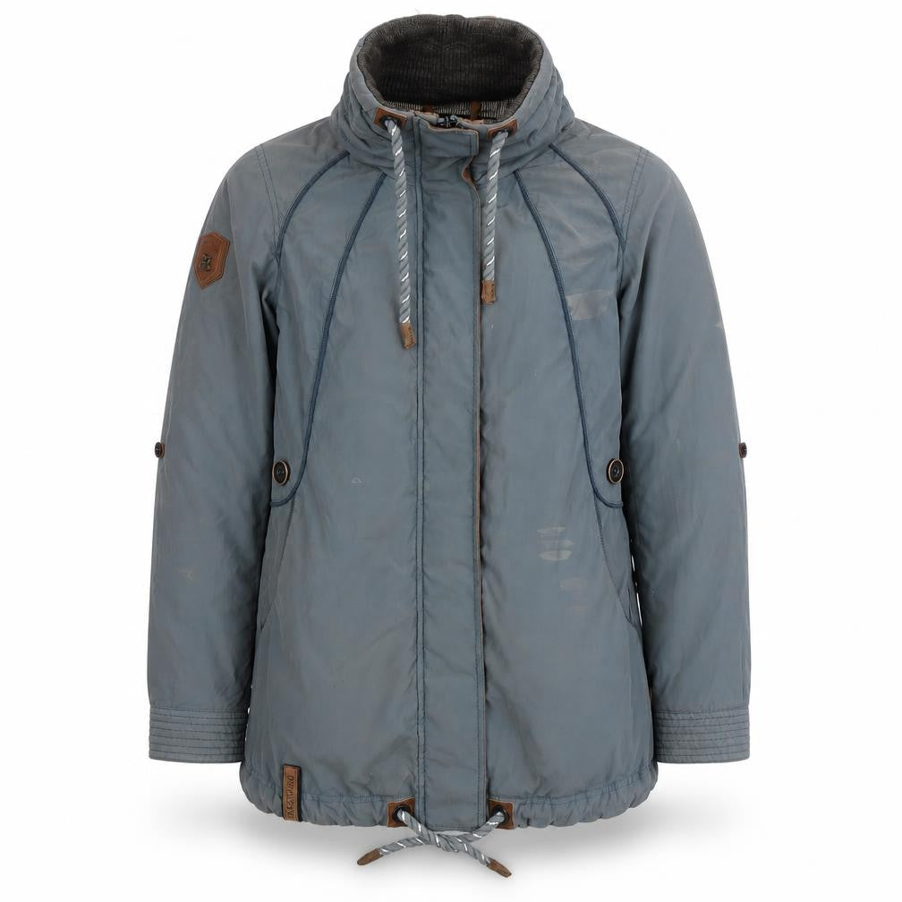 Naketano Men's Blue Parka Jacket Size S