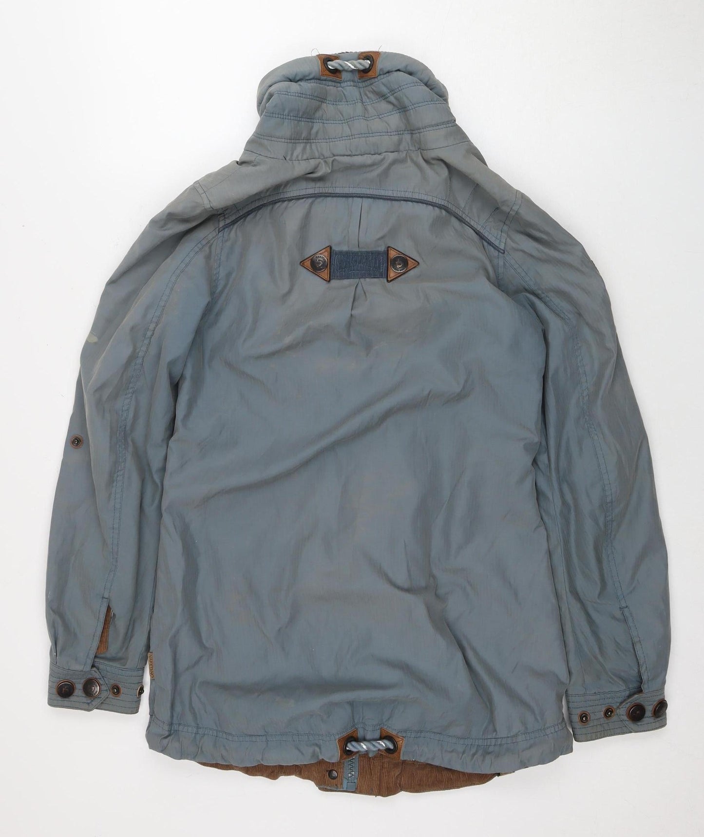Naketano Men's Blue Parka Jacket Size S