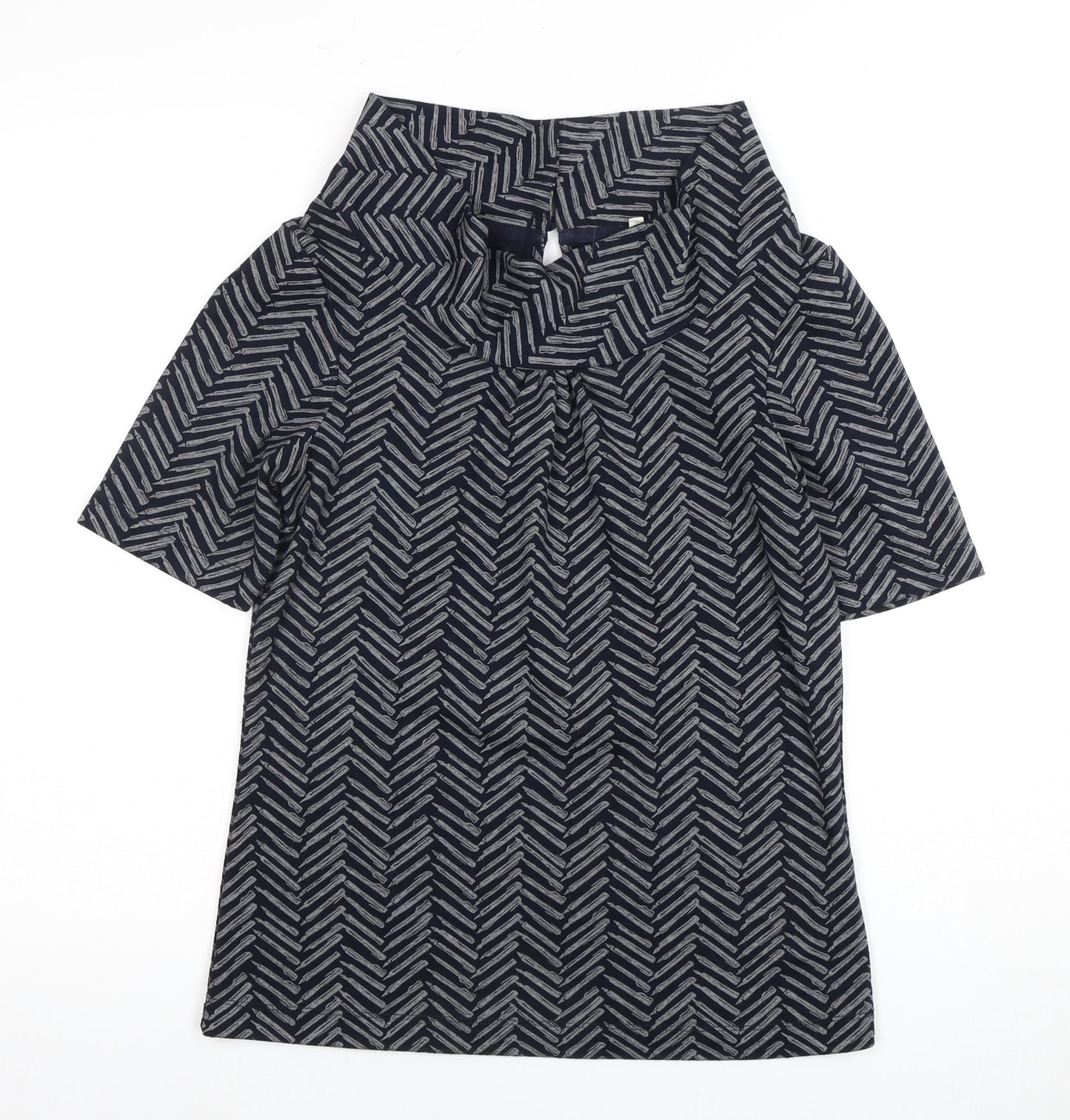 White Stuff Women's Blue Cowl Neck Blouse Size 8
