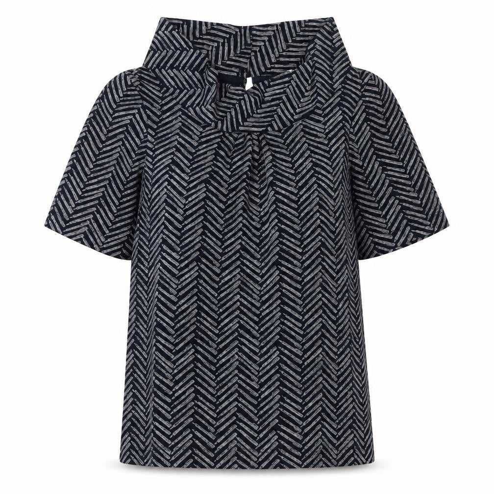 White Stuff Women's Blue Cowl Neck Blouse Size 8