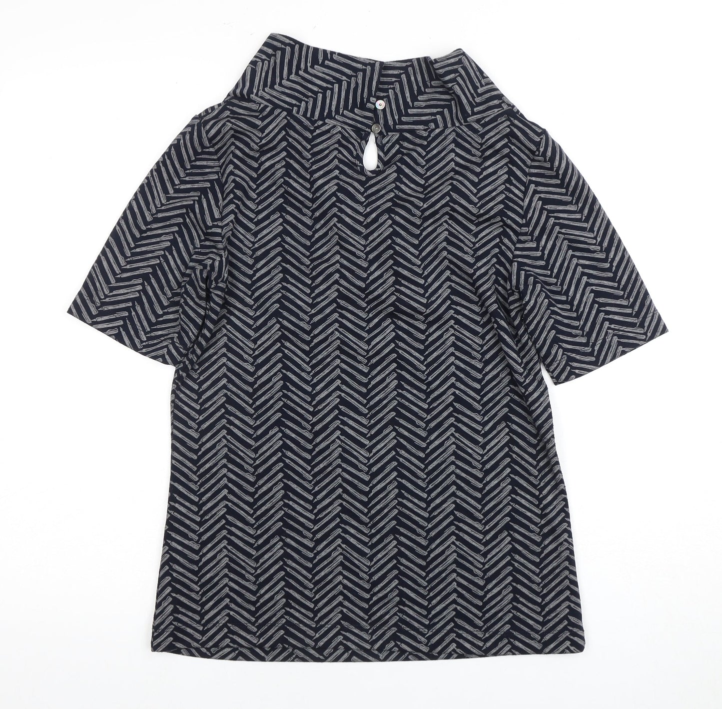 White Stuff Women's Blue Cowl Neck Blouse Size 8