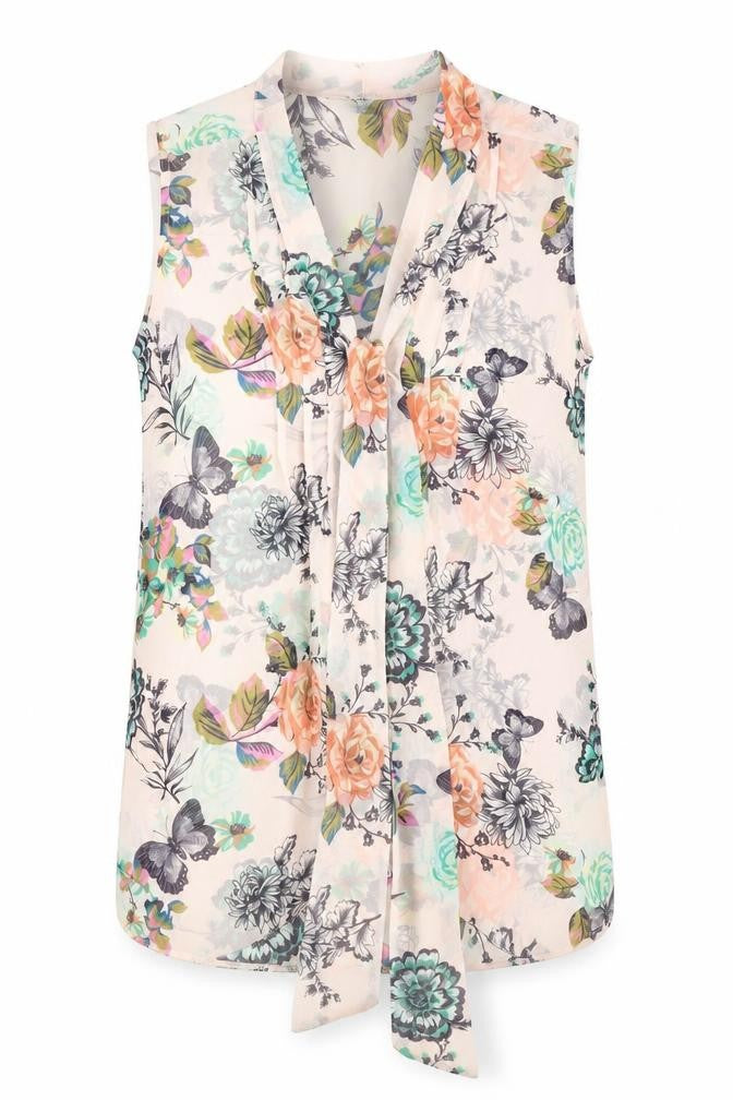 Wallis Women's Floral Chiffon Top Multicoloured S